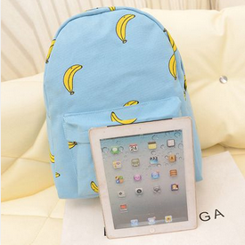 Banana Print School Girl Backpack on Luulla
