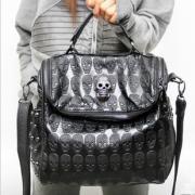 Cool Skull Leather Handbag Shoulder Bag