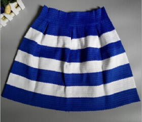 Short Skirt With Stripes In 4 Colors on Luulla