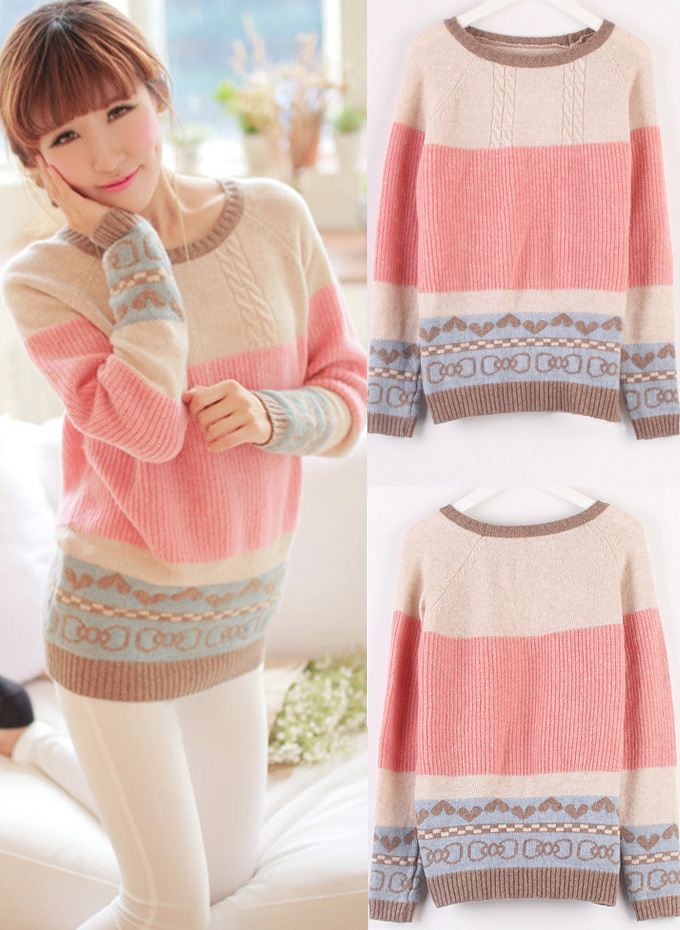 pastel color sweaters