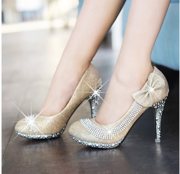 diamond bow heels