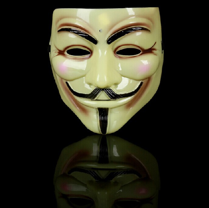 Hackers To Mask V For Vendetta V Word Thickened Section Of V For 