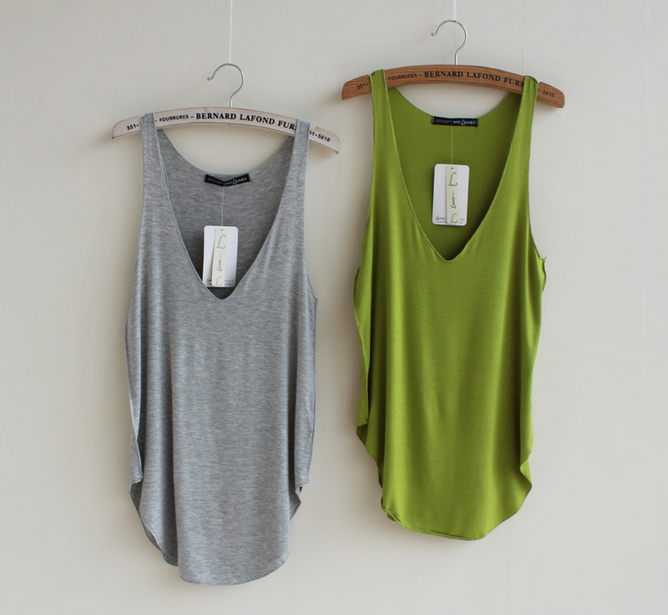 Europe And The United States V Collar All-match Vest on Luulla