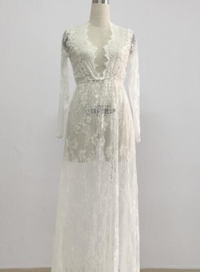 long lace slip