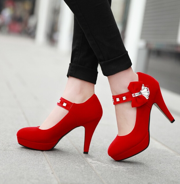 diamond bow heels