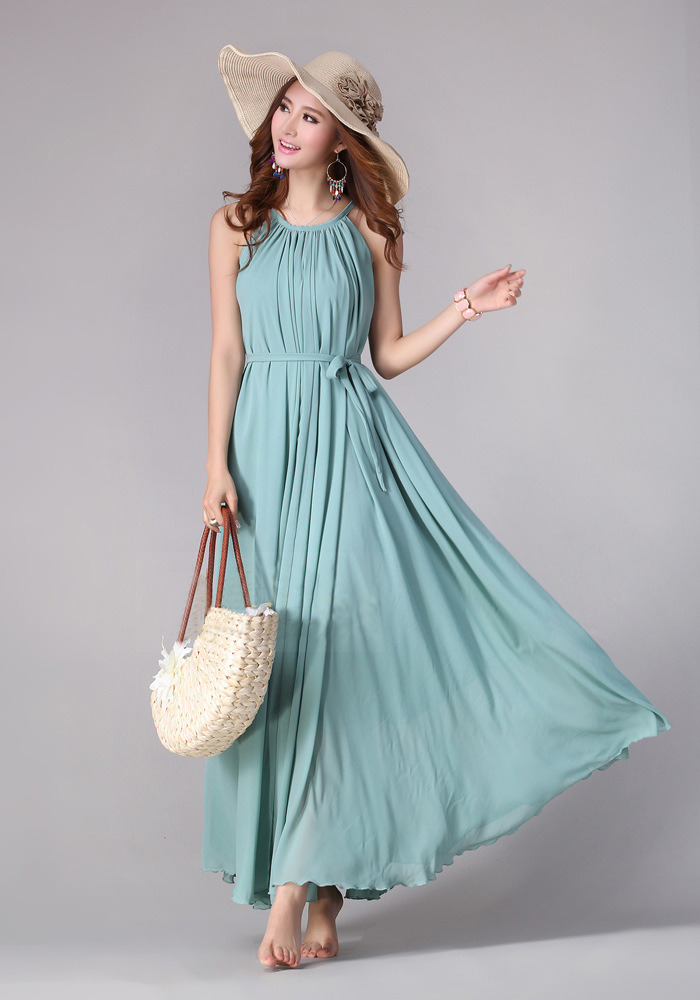 Sundress Boho Long Maxi Dress Holiday Beach Dress Plus Size