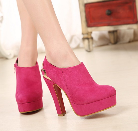Chic Chunky Heel Ankle Boots on Luulla