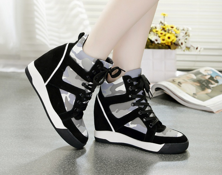 The New Leather Shoes Increase In Camouflage Sports Shoes And Leisure ...