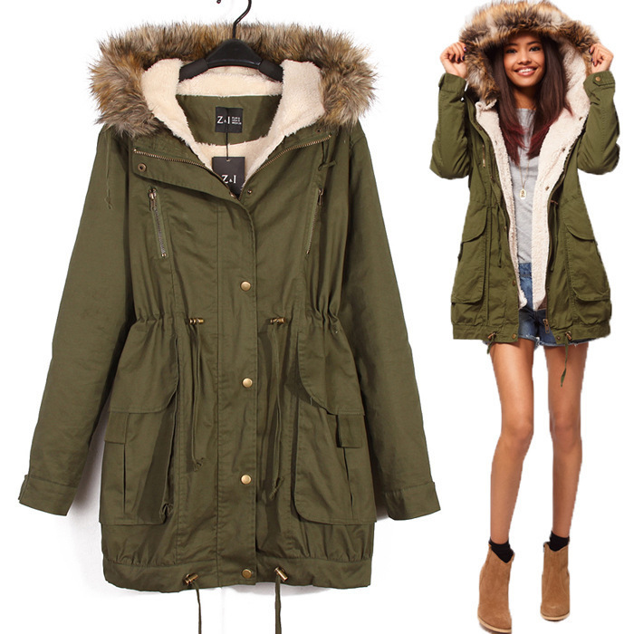 Warm Winter Coats For Women In Green on Luulla
